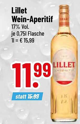 Lillet Wein-Aperitif 17% Vol. je 0,75l Flasche