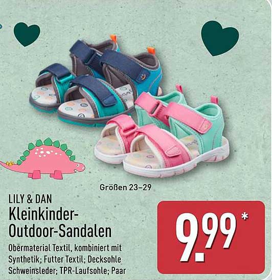 LILY & DAN Kleinkinder-Outdoor-Sandalen