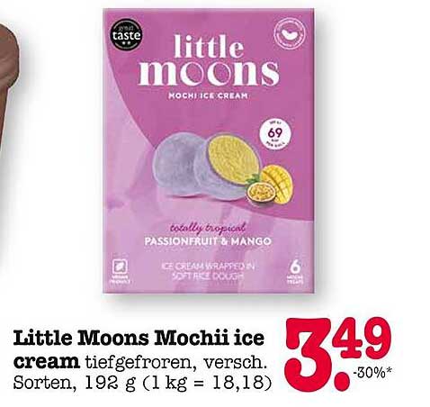 Little Moons Mochii ice cream tiefgefroren, versch. Sorten, 192 g