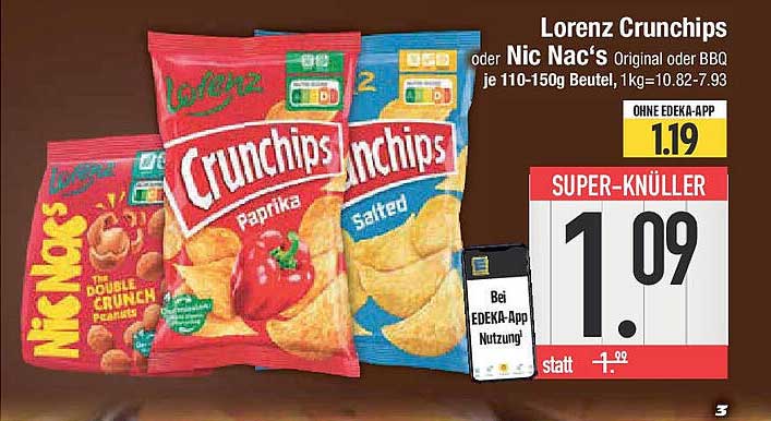 Lorenz Crunchips oder Nic Nac's - Super-Knüller!