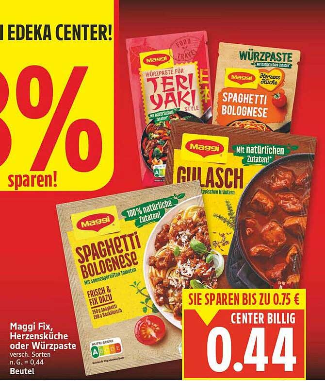 Maggi Fix, Herzensküche oder Würzpaste verschiedene Sorten