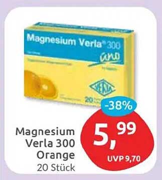 Magnesium Verla 300 Orange 20 Stück