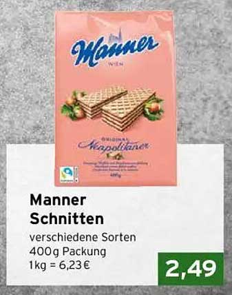 Manner Schnitten – verschiedene Sorten, 400g Packung