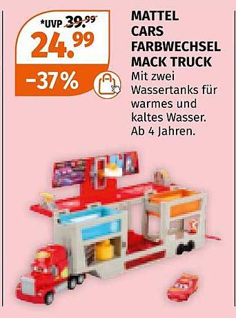 MATTEL CARS FARBEWECHSEL MACK TRUCK