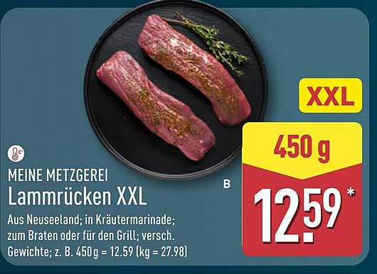 MEINE METZGEREI Lammrücken XXL
