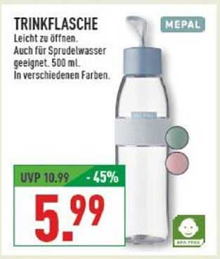 Mepal Trinkflasche - 500 ml für nur 5,99 €