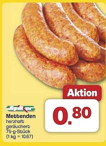 Mettenden herzhaft geräuchert 75-g-Stück