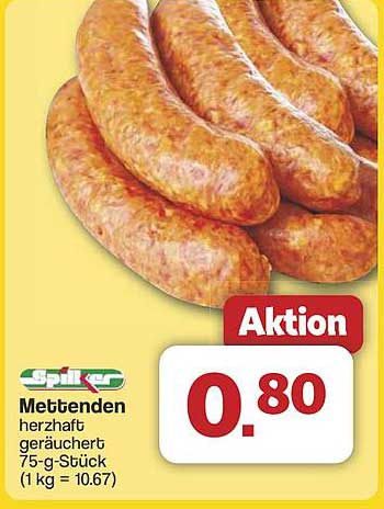 Mettenden herzhaft geräuchert 75-g-Stück