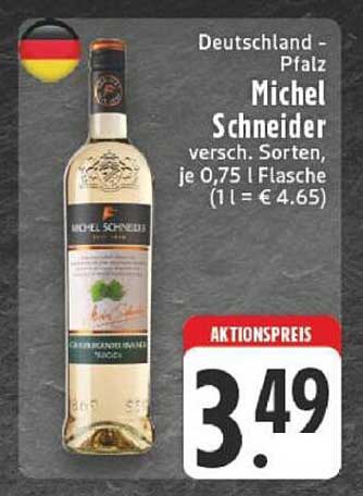 Michel Schneider Wein, 0,75 l Flasche - Aktionspreis