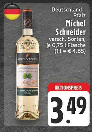 Michel Schneider Wein, verschiedene Sorten, 0,75 l Flasche