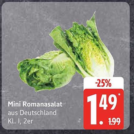 Mini Romanasalat aus Deutschland Kl. I, 2er