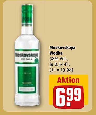 Moskovskaya Wodka 38% Vol., je 0,5-l-Fl.
