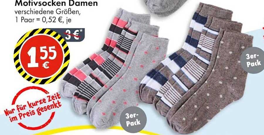 Motivsocken Damen 3er-Pack