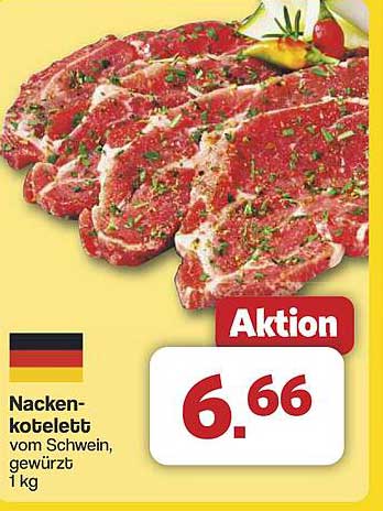 Nackensteaks vom Schwein, gewürzt