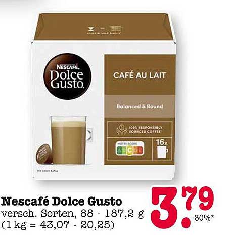 Nescafé Dolce Gusto Café au Lait 16 Kapseln