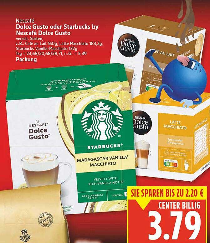 Nescafé Dolce Gusto oder Starbucks by Nescafé Dolce Gusto