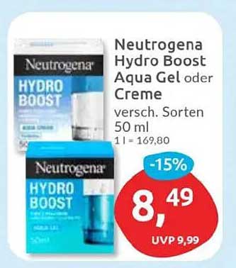 Neutrogena Hydro Boost Aqua Gel oder Creme 50 ml