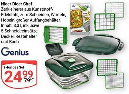 Nicer Dicer Chef – 9-teiliges Set