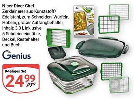 Nicer Dicer Chef - 9-teiliges Set für jede Küche