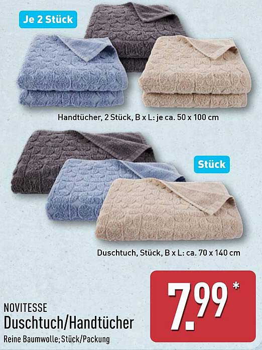 NOVITESSE Duschtuch/Handtücher