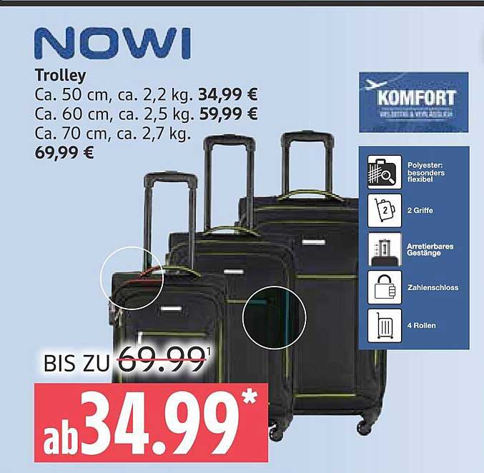 NOWI Trolley - Vielseitige Reisetaschen für jeden Bedarf