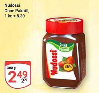 Nudossi ohne Palmöl 300 g