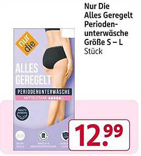 Nur Die Alles Geregelt Periodenunterwäsche Größe S – L