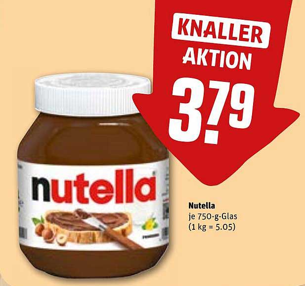 Nutella je 750-g-Glas