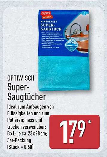 OPTIWISCH Super-Saugtücher 3er-Packung