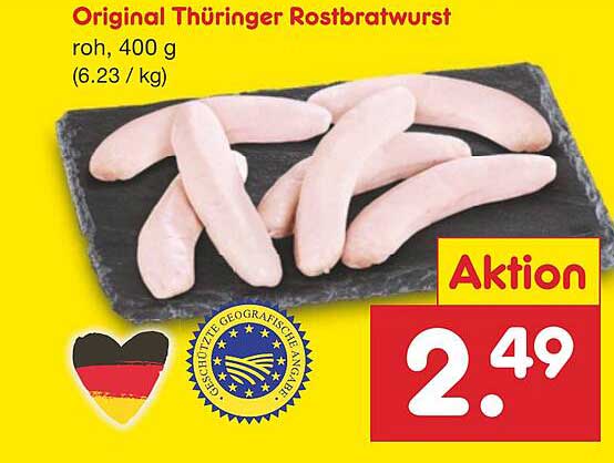 Original Thüringer Rostbratwurst, 400 g