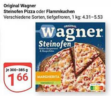 Original Wagner Steinofen Pizza oder Flammkuchen, verschiedene Sorten, tiefgefroren