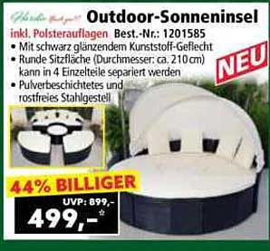 Outdoor-Sonneninsel inkl. Polsterauflagen - Best.-Nr.: 1201585