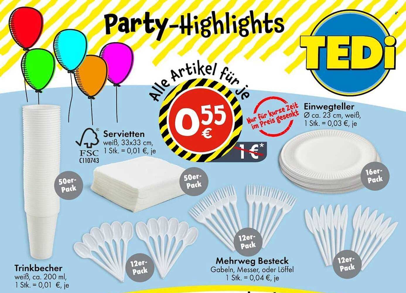 Party-Highlights: Einwegartikel für die nächste Feier