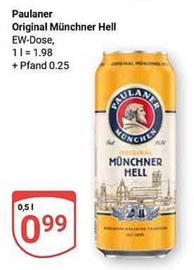 Paulaner Original Münchner Hell 0,5 l Dose