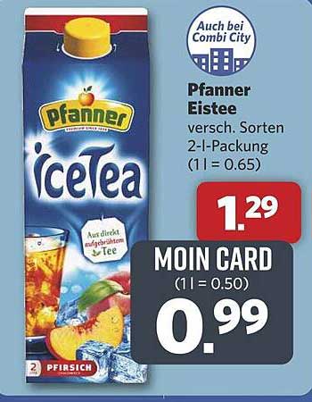 Pfanner Eistee - verschiedene Sorten, 2-l-Packung