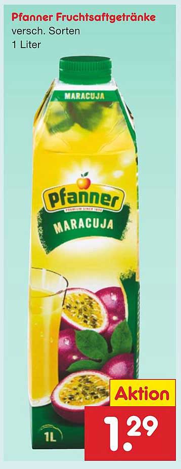 Pfanner Fruchtsaftgetränke - Maracuja 1 Liter