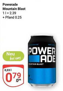 Powerade Mountain Blast 0,33 l