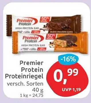 Premier Protein Proteinriegel - verschiedene Sorten