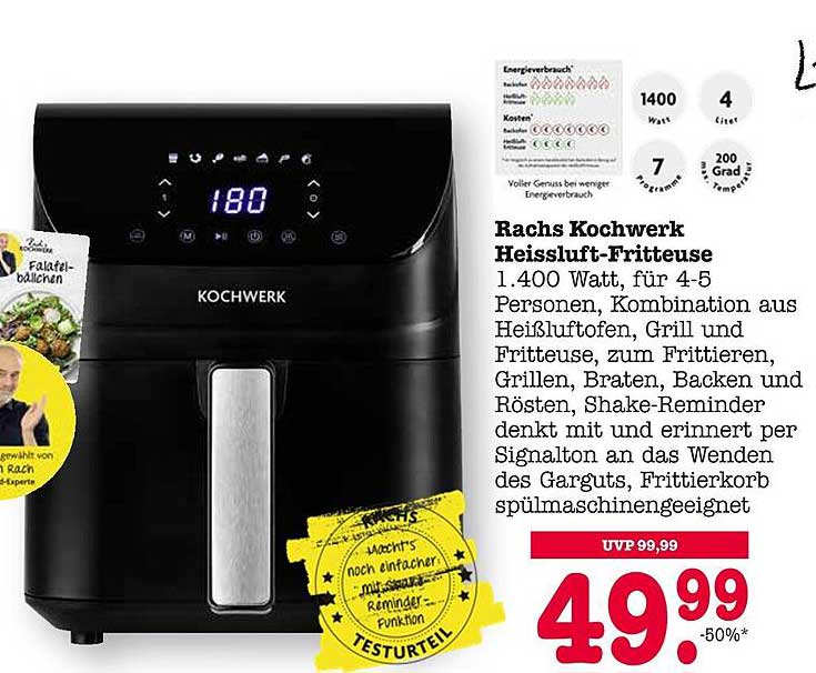Rachs Kochwerk Heißluft-Fritteuse