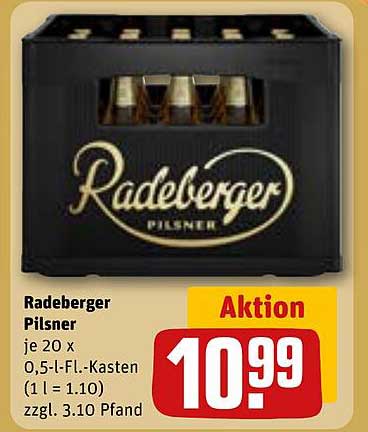 Radeberger Pilsner Kasten 20 x 0,5 l