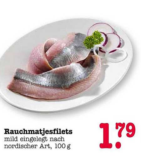 Rauchmatjesfilets mild eingelegt nach nordischer Art, 100 g