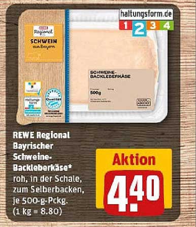REWE Regional Bayrischer Schweine-Backleberkäse*