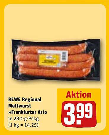 REWE Regional Mettwurst »Frankfurter Art«