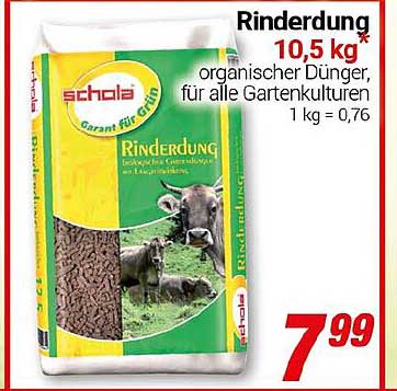 Rinderdung 10,5 kg - organischer Dünger für alle Gartenkulturen