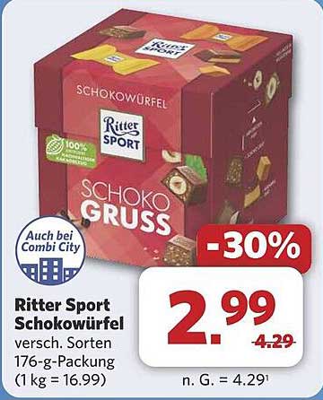 Ritter Sport Schokowürfel - Sortenvielfalt in einem Paket