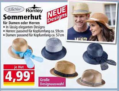 Ronley Sommerhut für Damen oder Herren - NEUE Designs