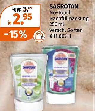 SAGROTAN No-Touch Nachfüllpackung 250 ml - verschiedene Sorten