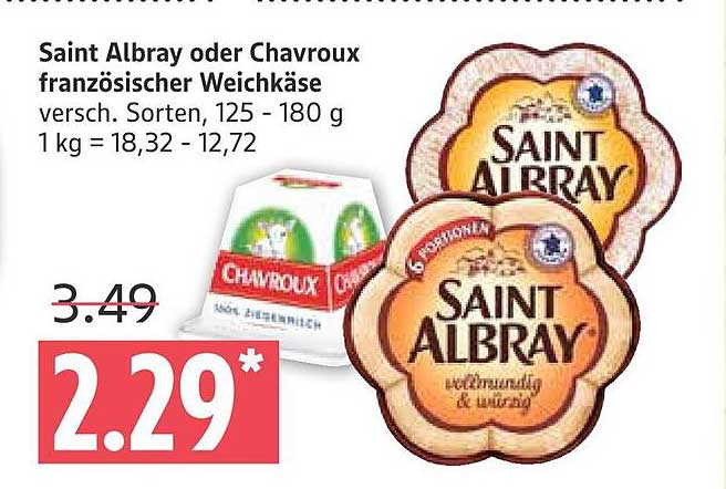 Saint Albray oder Chavroux französischer Weichkäse