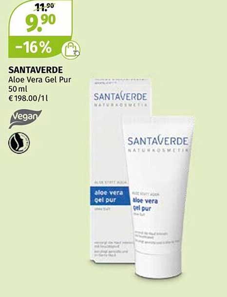 SANTAVERDE Aloe Vera Gel Pur 50 ml