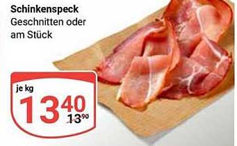 Schinkenspeck Geschnitten oder am Stück